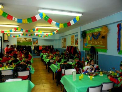Comedor. Día de Brasil