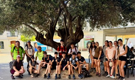 último entrenamiento para el Camino de Santiago de alumnos 4º de ESO de Agustinos Valencia